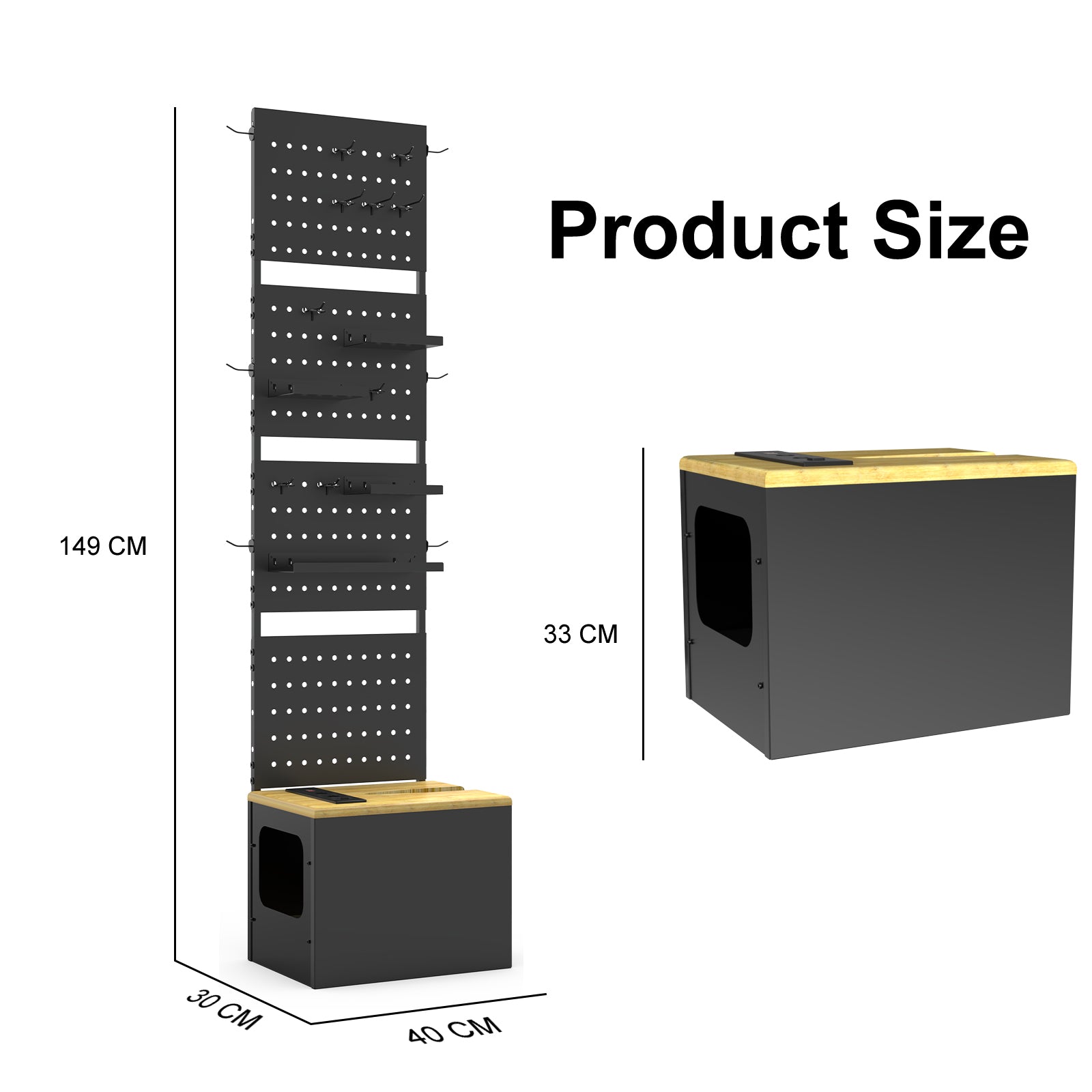 shoe bench seat on bicycle parking box supports 250 lbs
