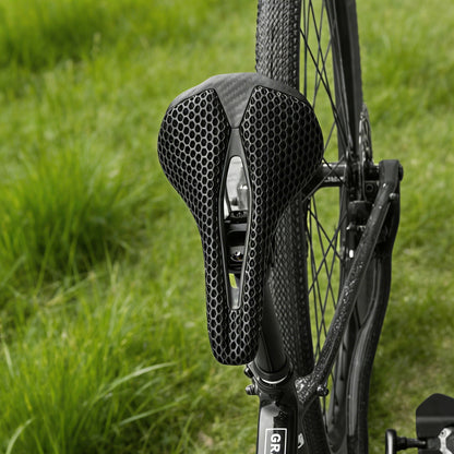 3D Printed Carbon Fiber Bike Saddle - Ultra Lightweight 150g, Ergonomic Comfort Seat for Road, MTB, BMX, XC & Gravel Bikes