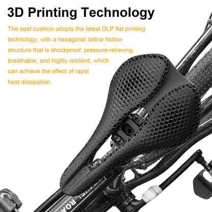 3D Printed Carbon Fiber Bike Saddle - Ultra Lightweight 165g, Ergonomic Comfort Seat for Road, MTB, BMX, XC & Gravel Bikes