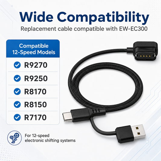 Shimano EW-EC300 Di2 Magnetic Charging Cable USB-A/USB-C