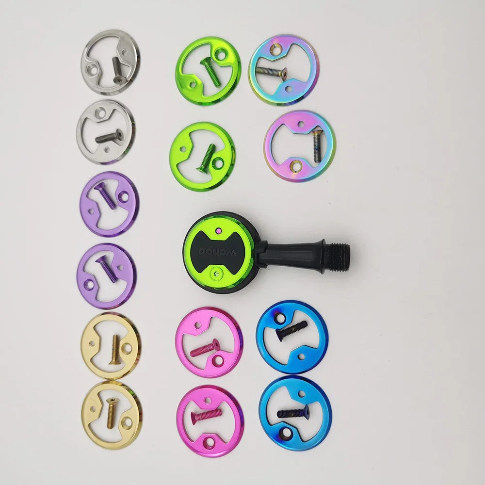 2PCS Titanium  pedal plate ti bow tie fit Cycling Pro Mtb Bike Bicycle Pedal Plate Cleats Wahoo SpeedPlay Comp Zero Aero NanoPCS