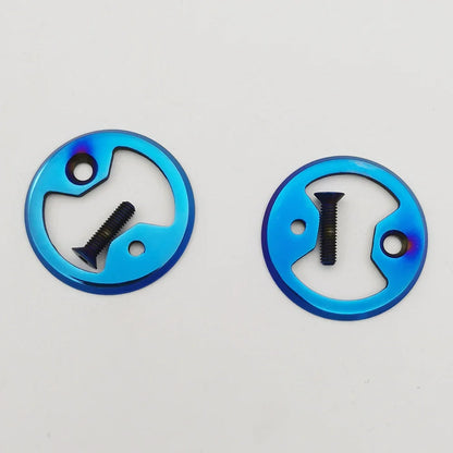 2PCS Titanium  pedal plate ti bow tie fit Cycling Pro Mtb Bike Bicycle Pedal Plate Cleats Wahoo SpeedPlay Comp Zero Aero NanoPCS