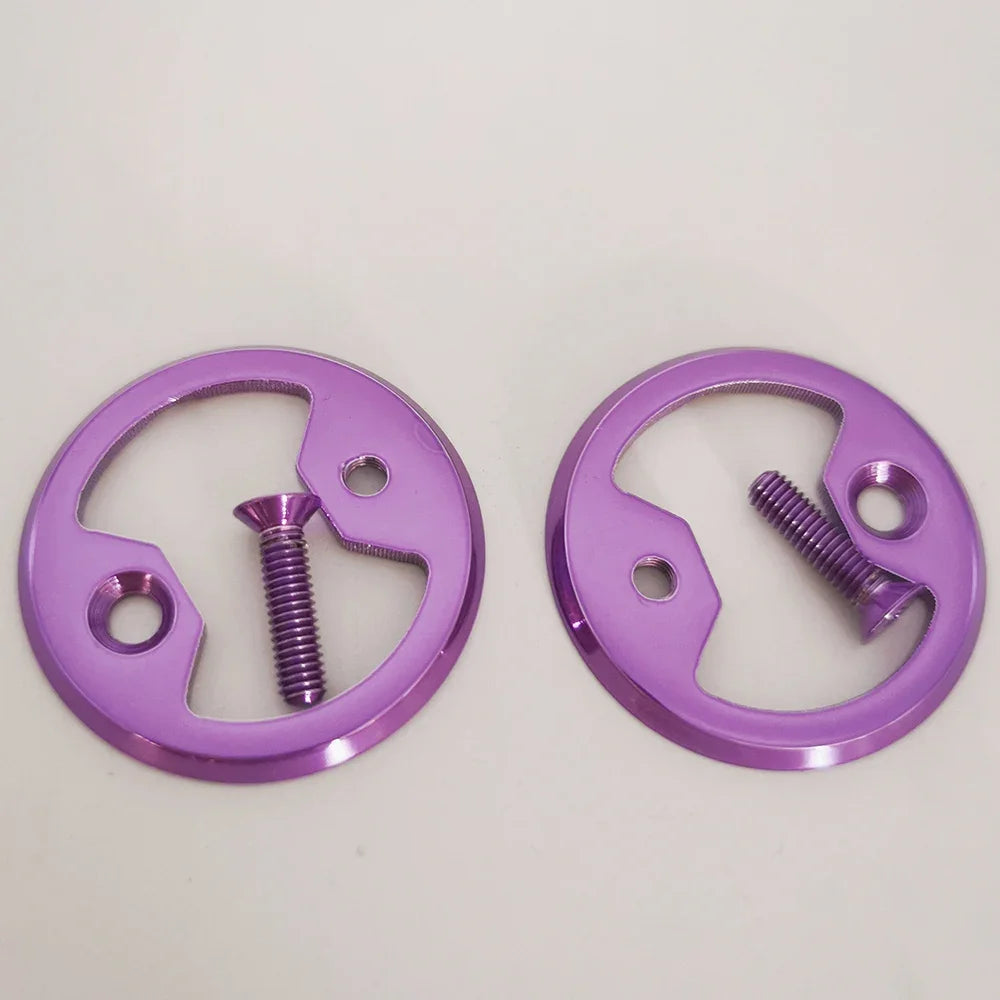 2PCS Titanium  pedal plate ti bow tie fit Cycling Pro Mtb Bike Bicycle Pedal Plate Cleats Wahoo SpeedPlay Comp Zero Aero NanoPCS