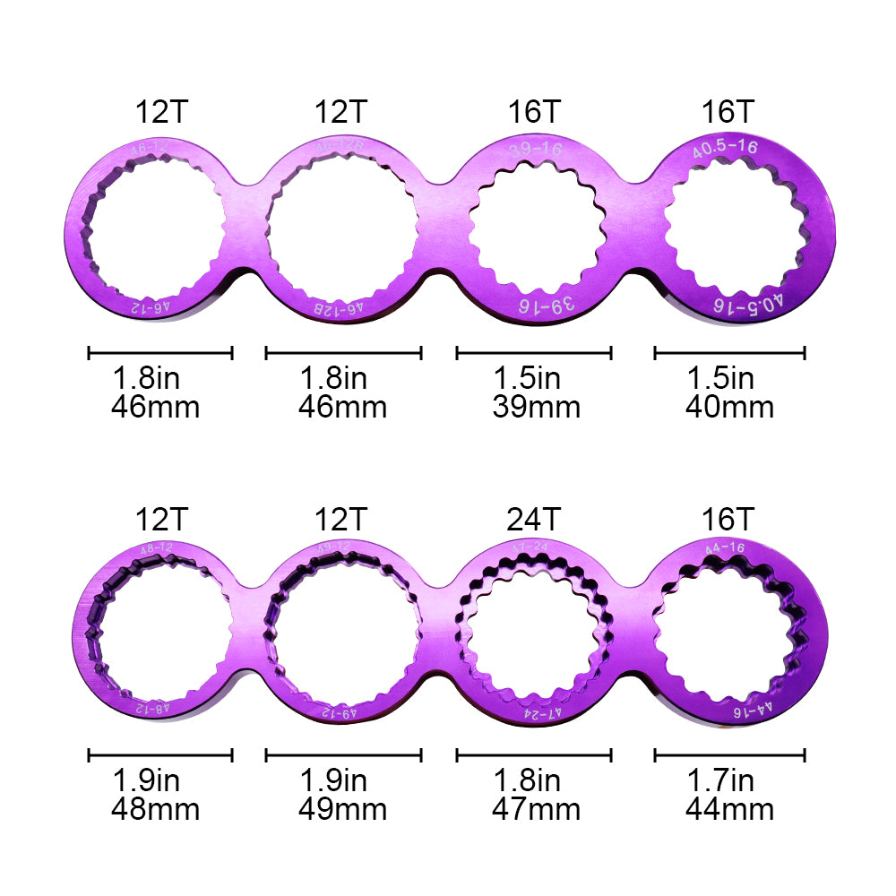 8-in-1 Bike Bottom Bracket Wrench, Fits 90% of Market Bicycles, Compatible with SRAM, Shimano, and FSA, Professional Repair Tool