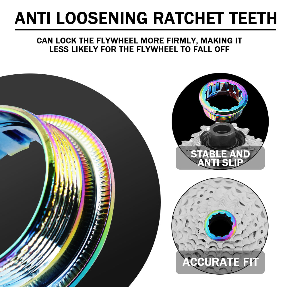 12-Speed Titanium Alloy Freewheel Lockring Cover - MS Hub - Image 3