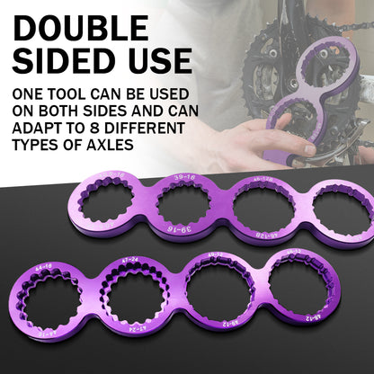 8-in-1 Bike Bottom Bracket Wrench, Fits 90% of Market Bicycles, Compatible with SRAM, Shimano, and FSA, Professional Repair Tool