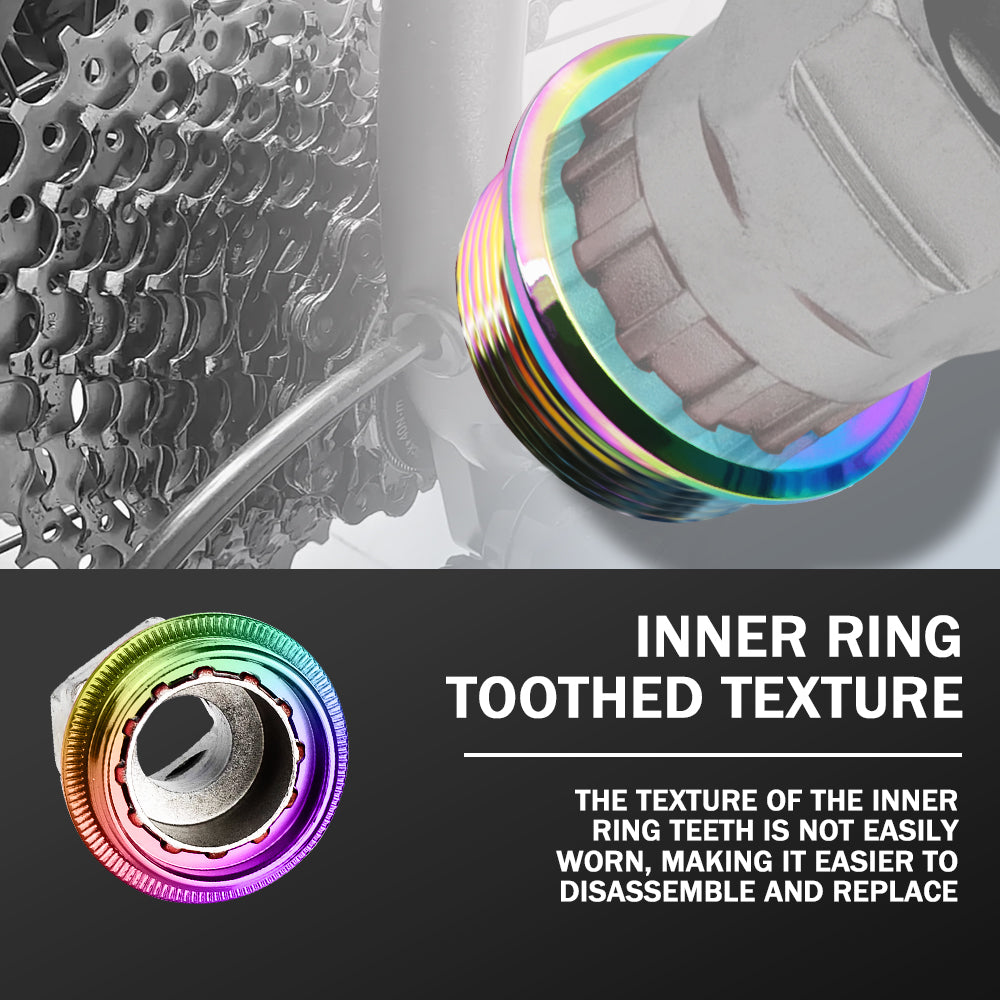 Bicycle 12 Speed titanium alloy  Freewheel Lock Cover MS Hub Body For-SHIMANO M7100 6100 8100 9100 SLX XT XTR