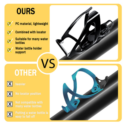Airtag Bike Mount Hidden on Water Bottle Holder, Universal MTB Road Bike Anti-Theft GPS Tracker, Waterproof Airtag Holder & Drink Cup Cage for All Bicycle, Stealth Durable Plastic Bracket