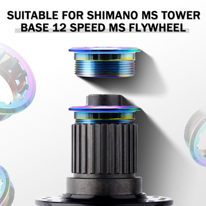Bicycle 12 Speed titanium alloy  Freewheel Lock Cover MS Hub Body For-SHIMANO M7100 6100 8100 9100 SLX XT XTR