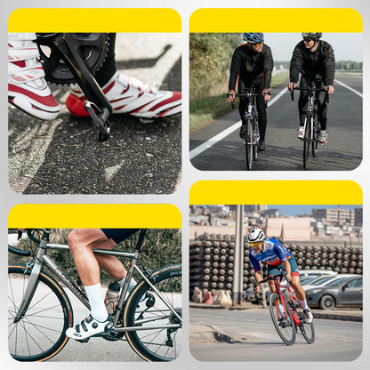 1 Pair Bicycle Pedal Extenders Adaptors, Fits for 9/16 inch Pedals & 1/2 inch Cranks Convert, for Bike Pedal Adapter, Black Bicycle Parts