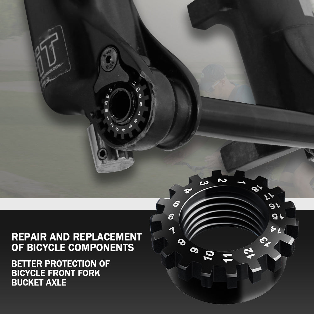 Front Fork Barrel Shaft Screw Nut Repair For FOX 32/34 36 SC 15MM Barrel shaft Bicycle Barrel Shaft Replace screws Lock nut