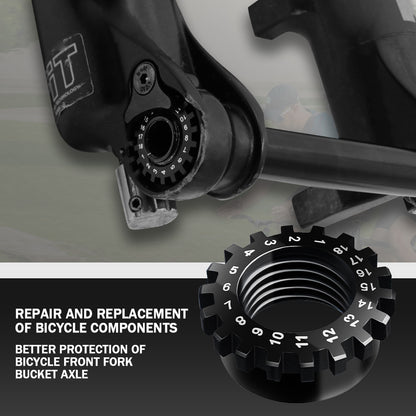 Front Fork Barrel Shaft Screw Nut Repair For FOX 32/34 36 SC 15MM Barrel shaft Bicycle Barrel Shaft Replace screws Lock nut