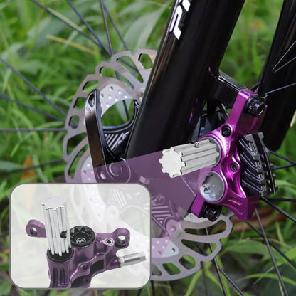 2 in 1 Bicycle Hydraulic Brake Caliper Cover Wrench, Bicycle Piston Cover Removal and Installation Tool for Hope Tech4 Tech3 V4 E4 X2 RX4+
