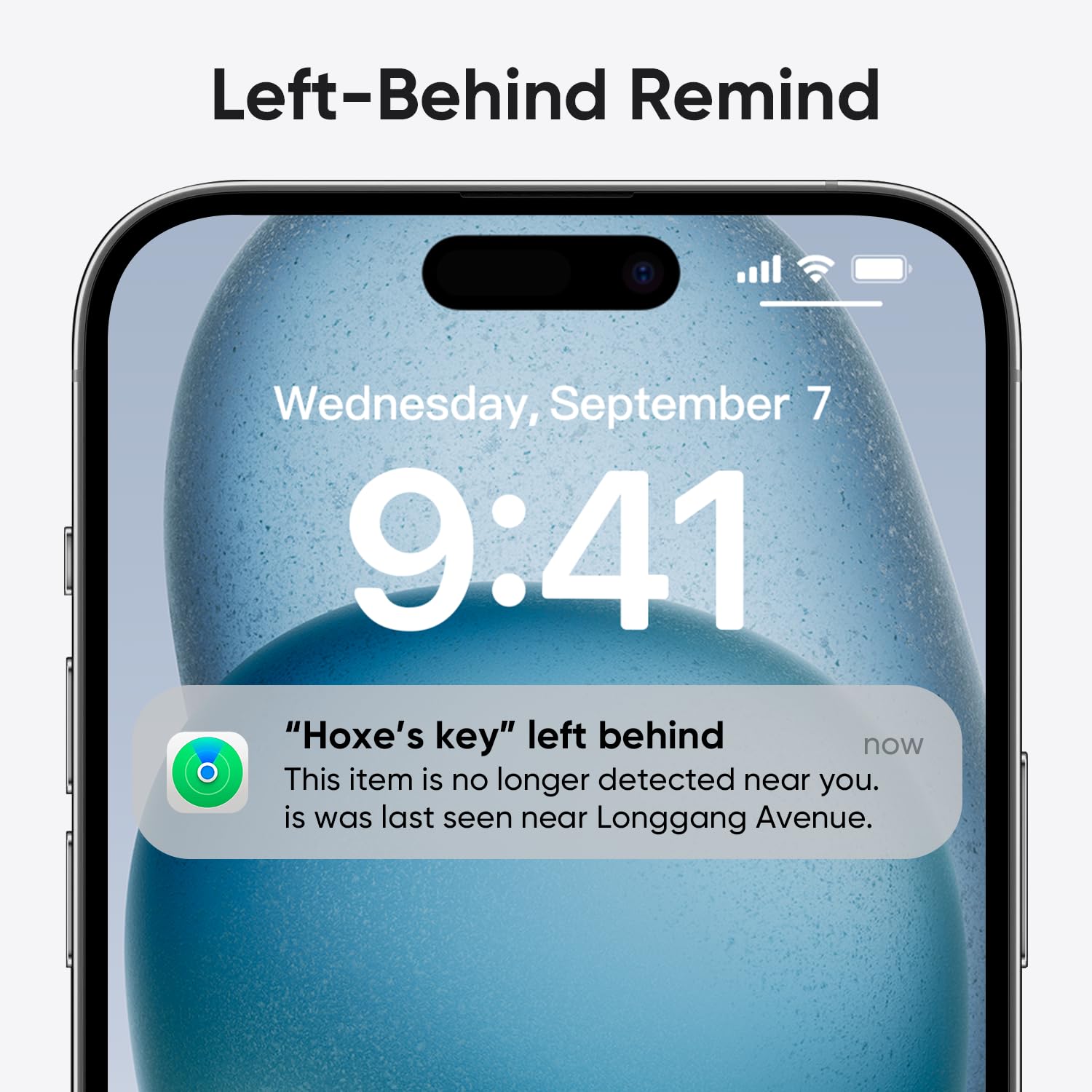 for iPhone AirTag Smart Tag Air Tracker Item Finders for Apple Find My (iOS Only) Track Key, Wallet, Luggage, Bluetooth 5.2 Locator with Replaceable Battery, 85dB+, IP67